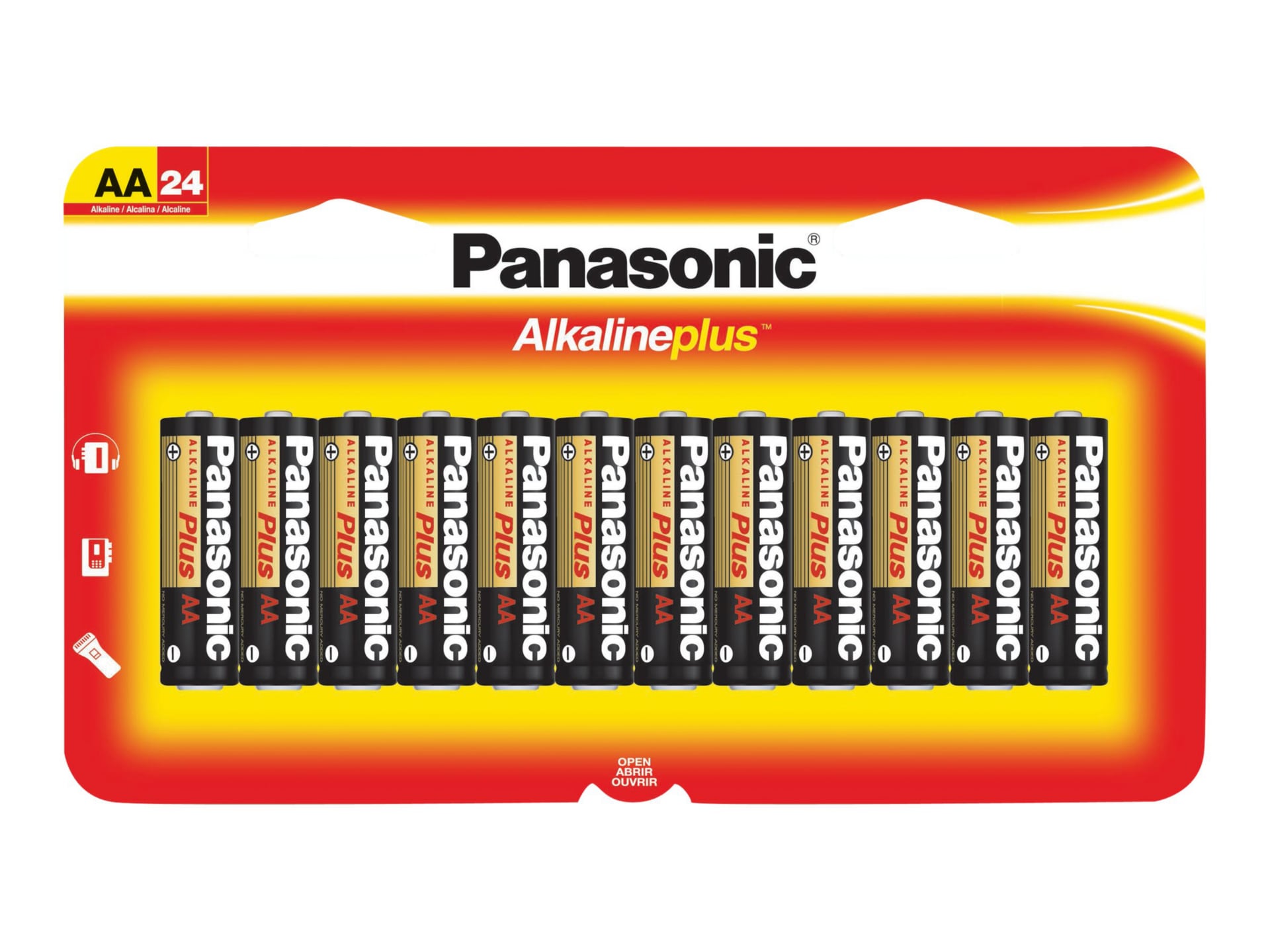 Panasonic Alkaline Plus LR6PA/24B battery - 24 x AA type - alkaline