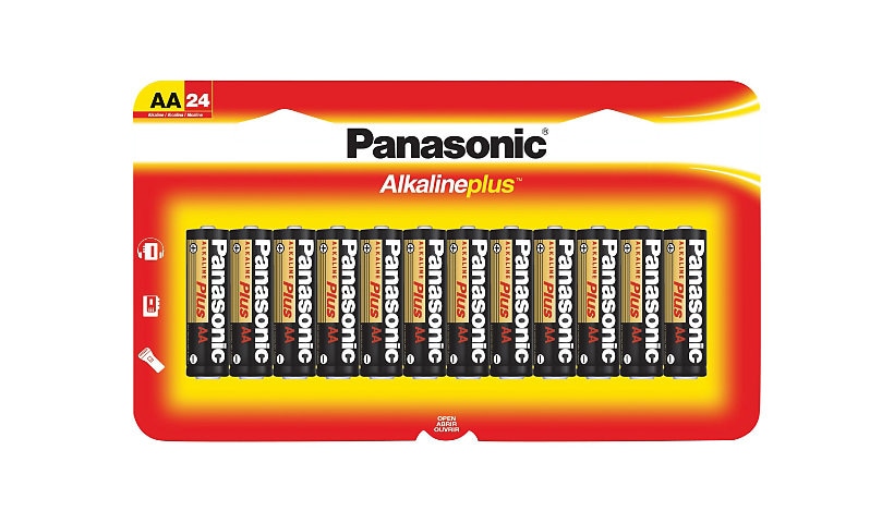 Panasonic Alkaline Plus LR6PA/24B battery - 24 x AA type - alkaline