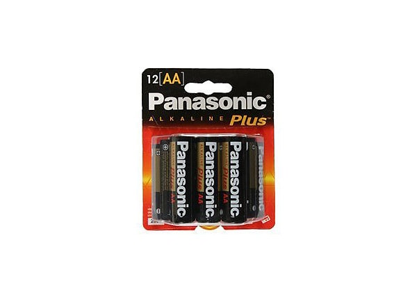 Panasonic Alkaline Plus AM-3PA - battery - AA - alkaline x 12