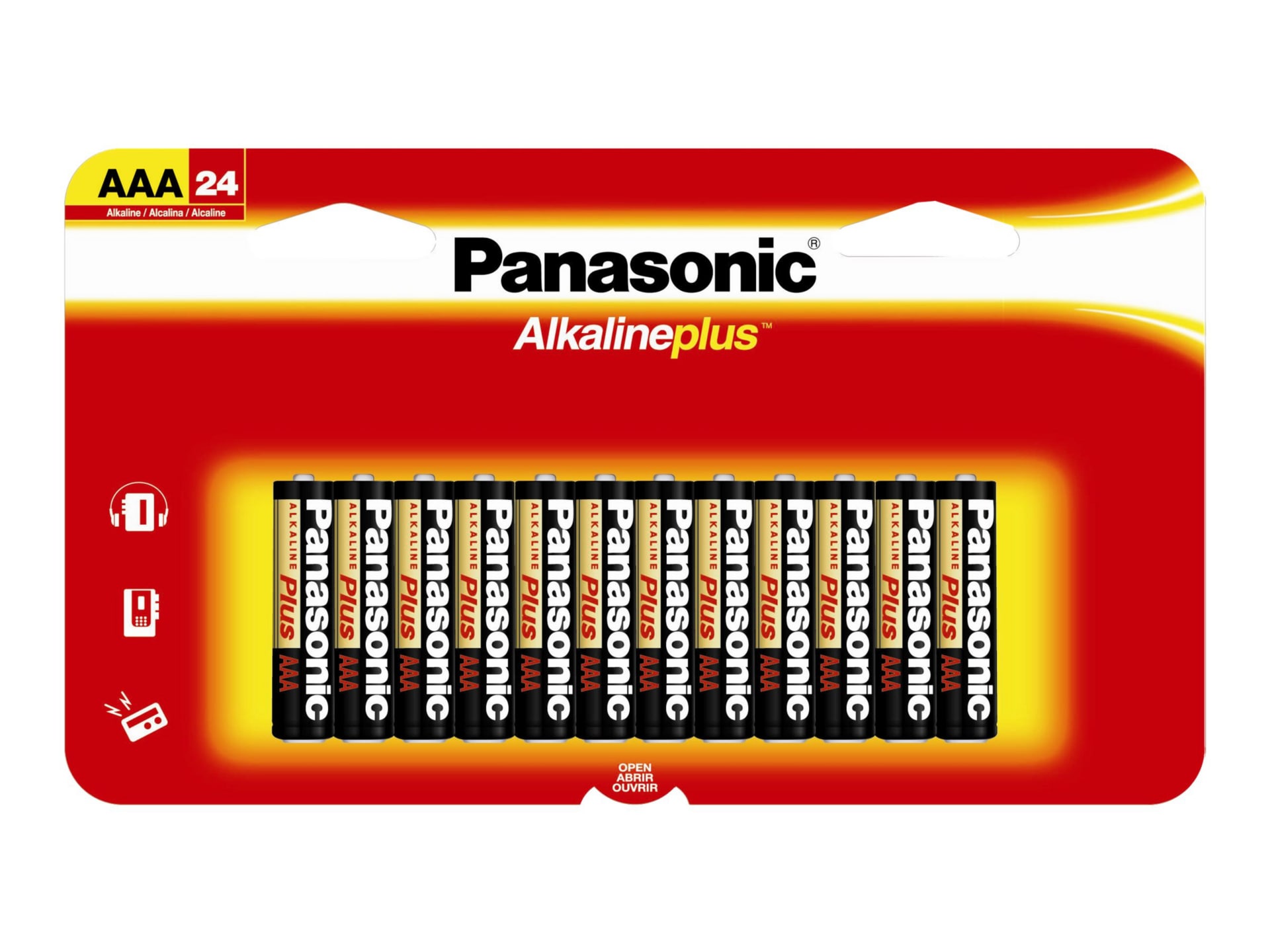 Panasonic Alkaline Plus LR03PA/24B battery - 24 x AAA - alkaline