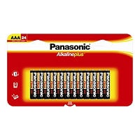 Panasonic Alkaline Plus LR03PA/24B battery - 24 x AAA - alkaline