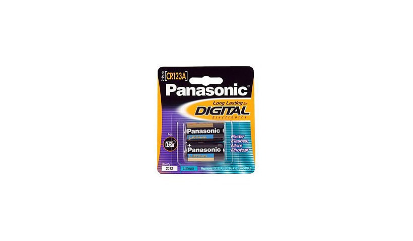Panasonic Long Lasting for Digital Electronics CR-123APA camera battery - 2 x CR123A - Li
