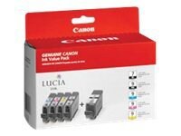 Canon LUCIA Ink Value Pack PGI-9 and PGI-7 - 4-pack - black, yellow, cyan, magenta - original - ink tank
