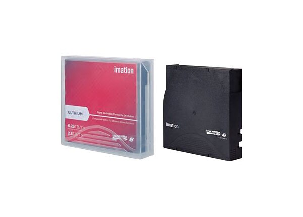 Imation Ultrium LTO6 Tape Cartridge – 2.5TB – 1PK Tape Case Storage Media
