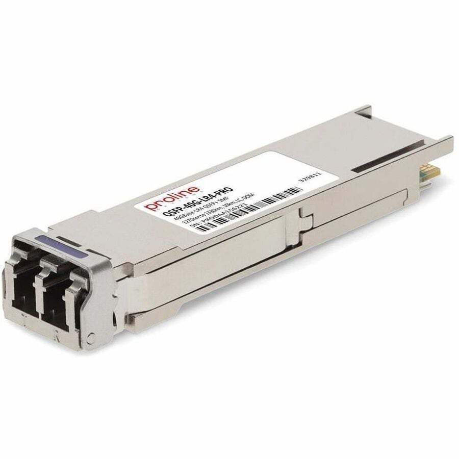 Proline Cisco® QSFP-40G-LR4 Compatible TAA 40GBase-LR4 QSFP+ Transceiver (SMF, 1270nm to 1330nm, 10km, LC, DOM)