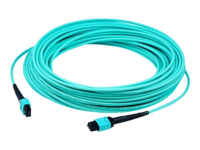 Proline 3m MPOUPC to MPOUPC Aqua OM3 OFNR (Riser-Rated) 12-Strand Fiber Patch Cable