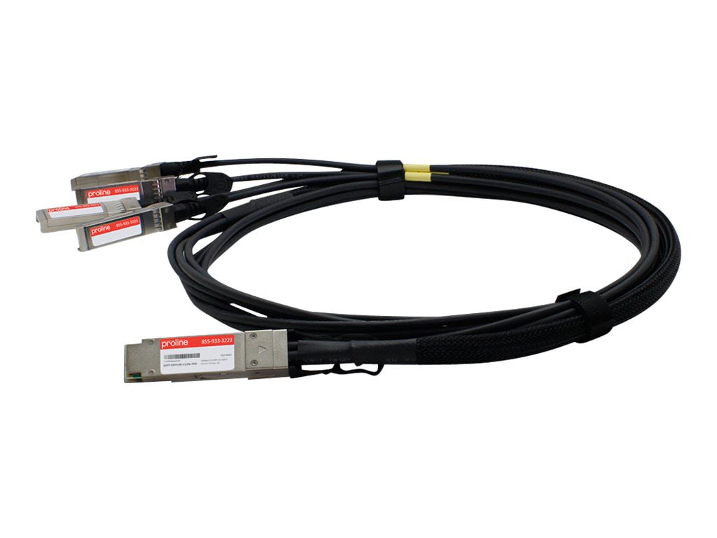 Proline 2M Cisco QSFP-4SFP10G-CU2M Compatible QSFP+ to 4SFP+ Breakout Cable