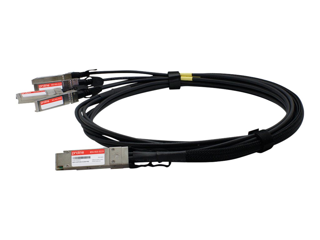 Proline 3M Cisco QSFP-4SFP10G-CU3M Compatible QSFP+ to 4SFP+ Breakout Cable