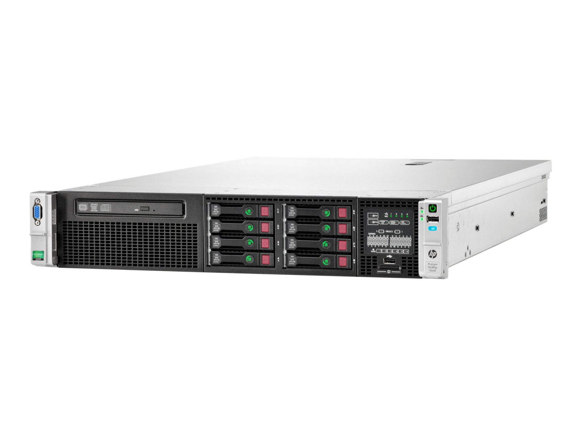HPE ProLiant DL385p Gen8 Dedicated Workload - rack-mountable - Third-Generation Opteron 6344 2.6 GHz - 32 GB - 0 GB