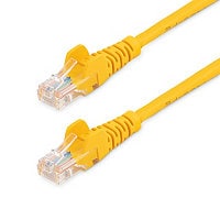 StarTech.com Cat5e Ethernet Cable 25 ft Yellow Cat 5e Snagless Patch Cable