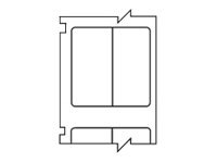 Brady B-499 - matte nylon cloth permanent acrylic adhesive labels - 500 label(s)