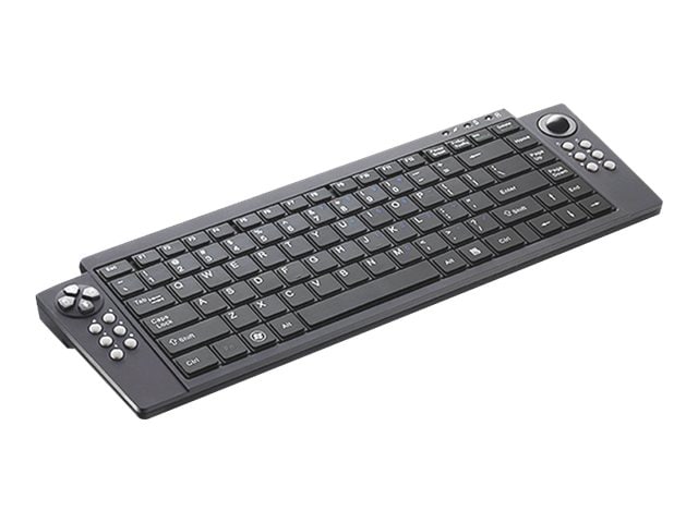 SMK LINK 100' RECHARGEABLE WIRELESS KEYBOARD WITH MEDIA BUTTONS AND MOUSING