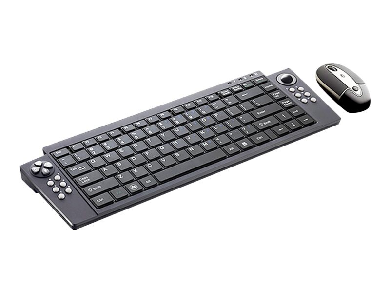 SMK LINK 100' RF WIRELESS RECHARGEABLE MEDIA KEYBOARD WITH MOUSE