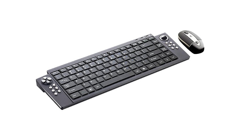 SMK LINK 100' RF WIRELESS RECHARGEABLE MEDIA KEYBOARD WITH MOUSE