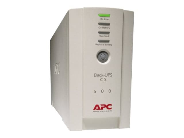 APC Back-UPS 500VA 6-Outlet Back-Up and Surge Protector, Beige