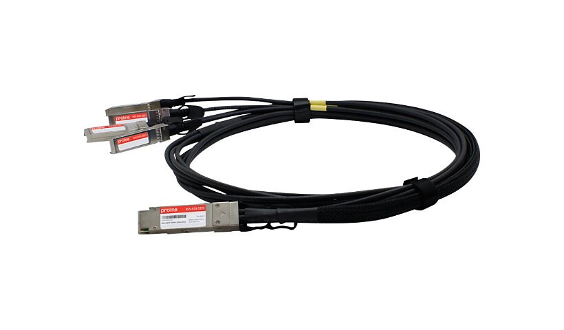 Proline 5M Brocade 40G-QSFP-4SFP-C-0501 Compat QSFP+ to 4SFP Breakout Cable