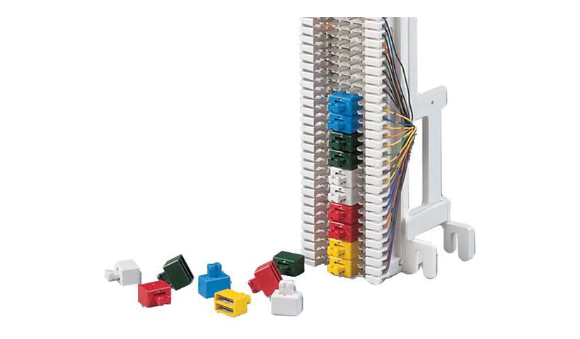 Siemon S66 Colored Bridging Clips - network bridging clips