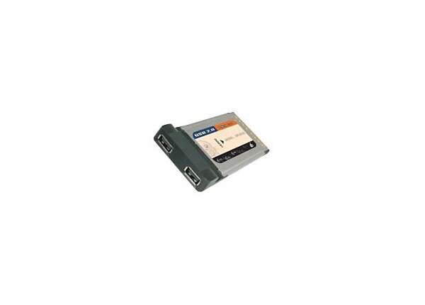 IOGEAR 2-Port USB 2.0 PCMCIA CardBus Card
