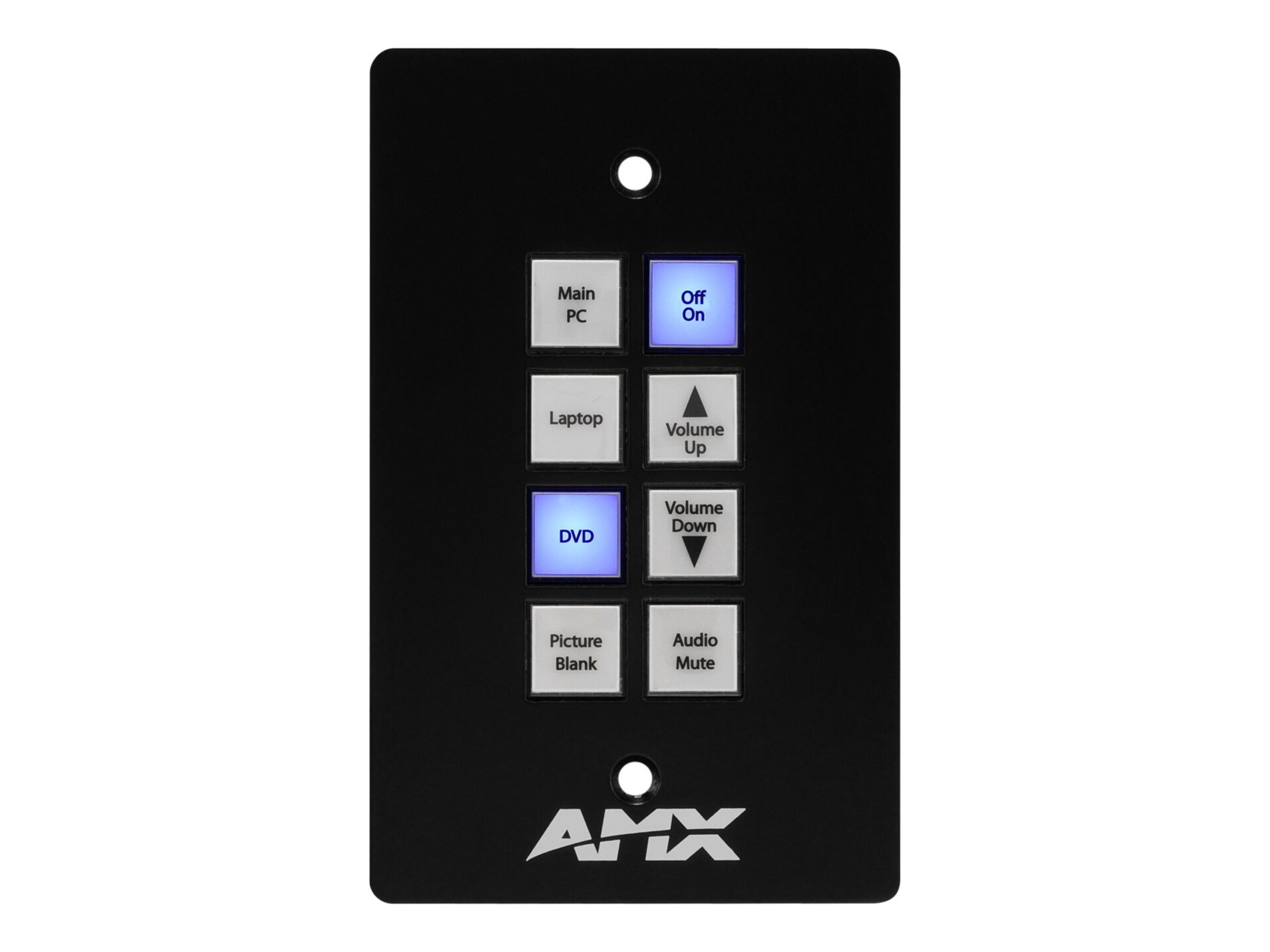 AMX Novara ControlPad SP-08-AX-US-BL button panel - black