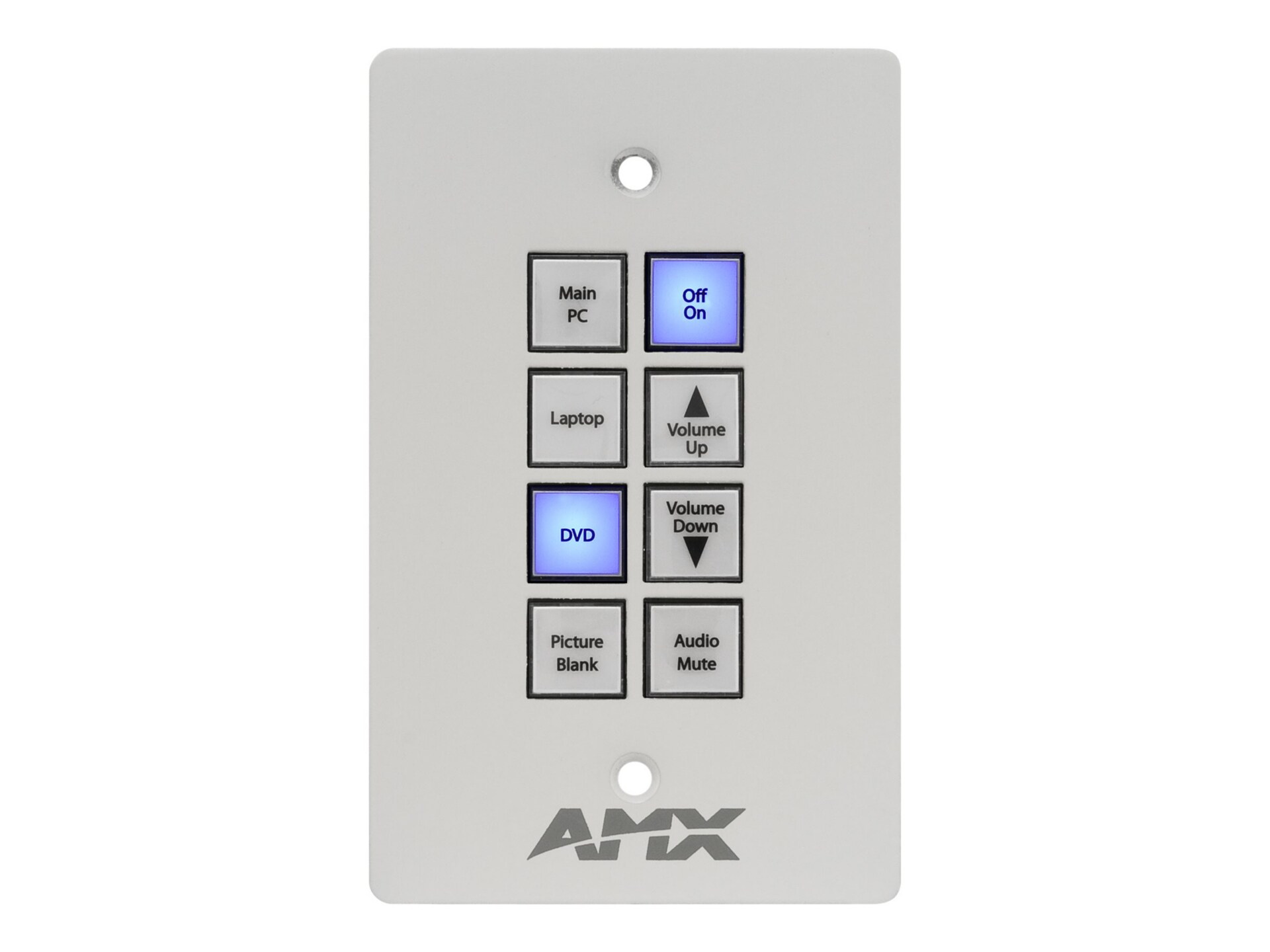 AMX Novara ControlPad SP-08-AX-US button panel - white