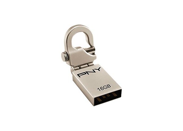 PNY Micro Hook Attaché - USB flash drive - 16 GB