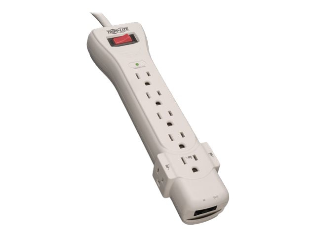 Tripp Lite Surge Protector Strip 120V 7 Outlet RJ11 6ft Cord 1080 Joules