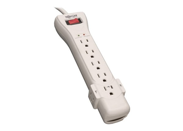 Tripp Lite Protect It! 7-Outlet Surge Protector, 7 ft. Cord with  Right-Angle Plug, 2160 Joules, Diagnostic LEDs, Light - SUPER-7 - Power  Strips & Surge Protectors 