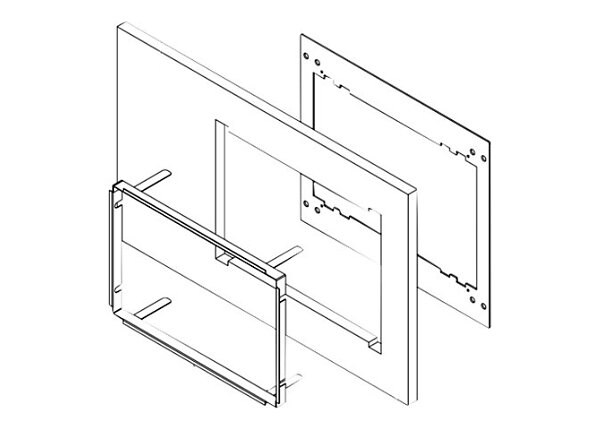 Crestron Post-Construction WMKT-6X-DSW - mounting kit