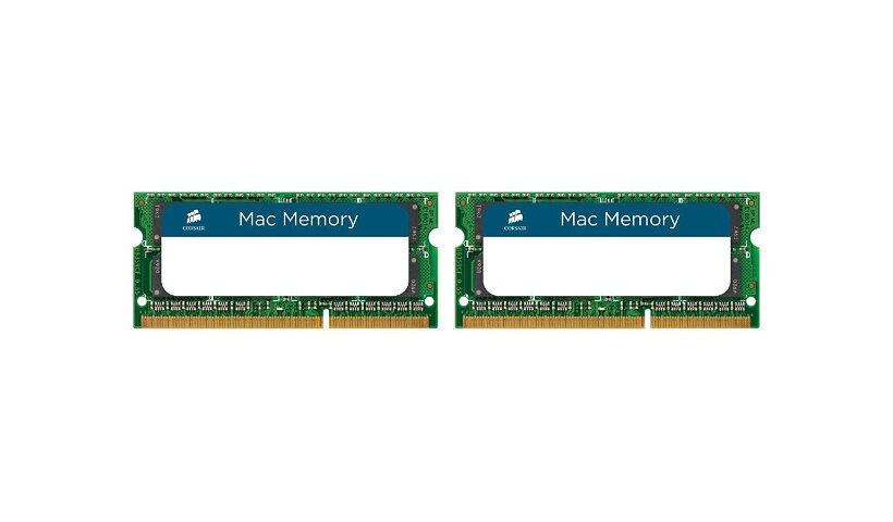 CORSAIR Mac Memory - DDR3 - kit - 8 GB: 2 x 4 GB - SO-DIMM 204-pin - unbuff