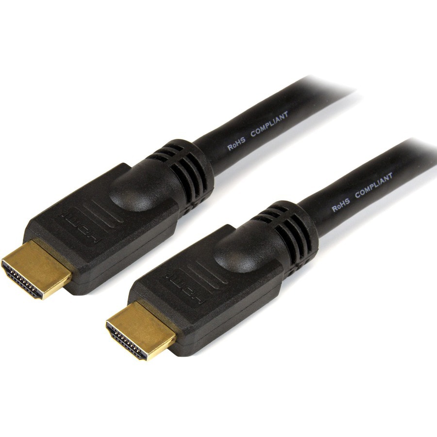 25ft HDMI 1.4 Male to Male Black Cable Supports Ethernet Channel Max  Resolution Up to 4096x2160 (DCI 4K), Your Fiber Optic Solution