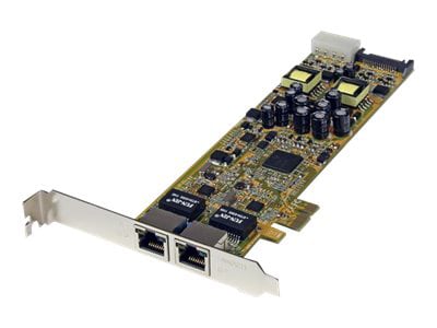 StarTech.com Dual Port Gigabit Ethernet PCIe Network PoE Card - PSE Adapter