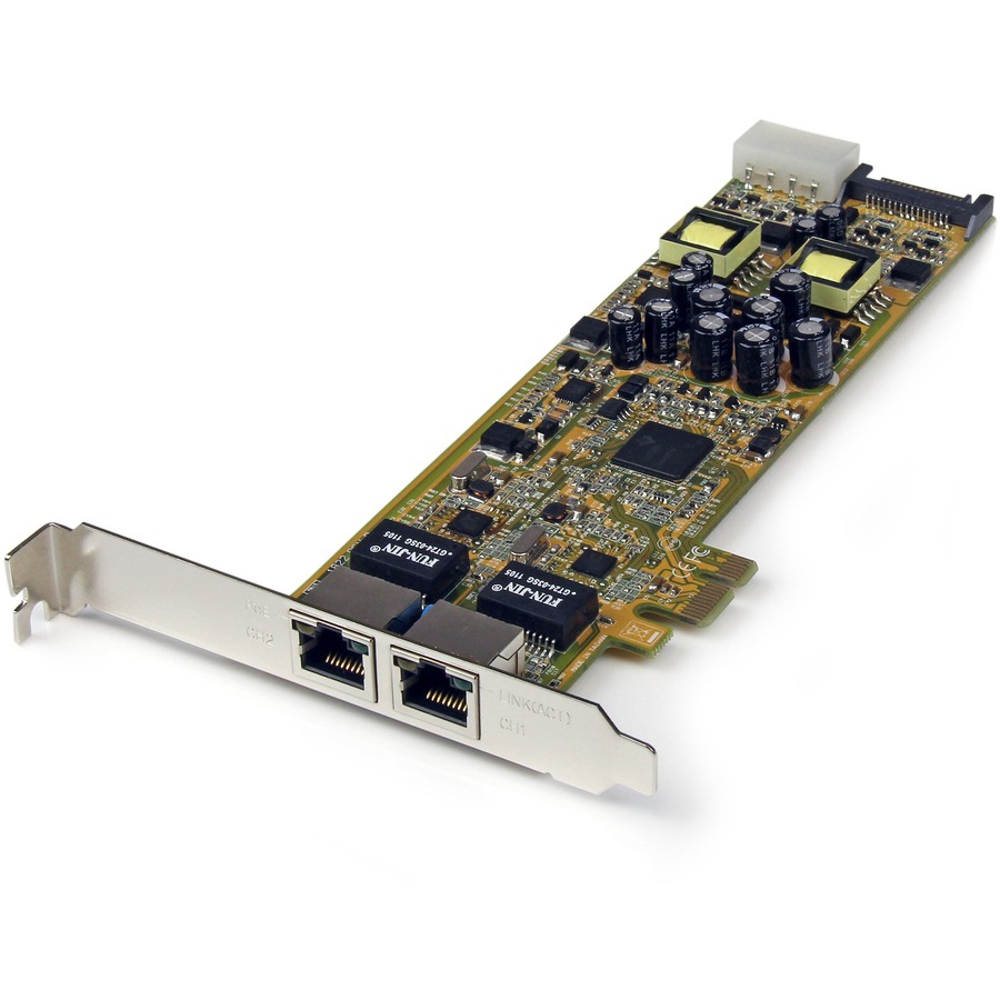 Thumbnail 2 of 5 for StarTech.com Dual Port PCI Express Gigabit Ethernet Network Card Adapter - 2 Port PCIe NIC 10/100/100 Server TAA