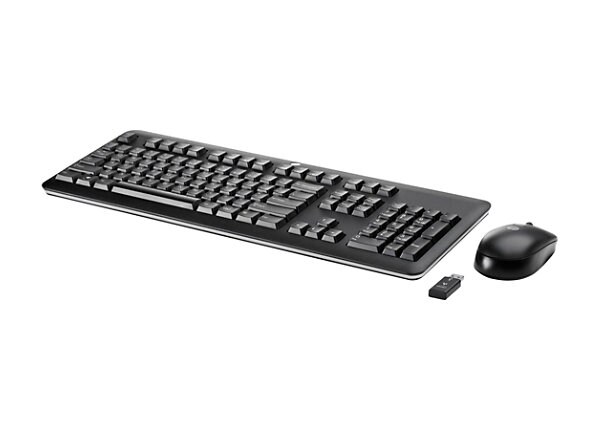 HP Wireless - keyboard and mouse set - French Canadian