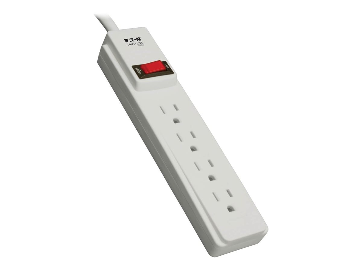 Tripp Lite Power Strip 4-Outlet 5-15R 10ft Cord 5-15P with On/Off Switch