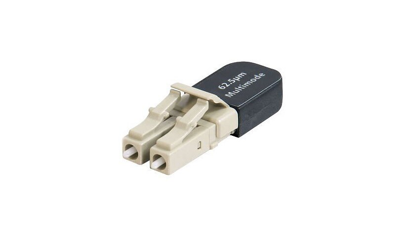 C2G Duplex LC 62.5/125 Multimode Fiber Loopback - loopback connector - gray