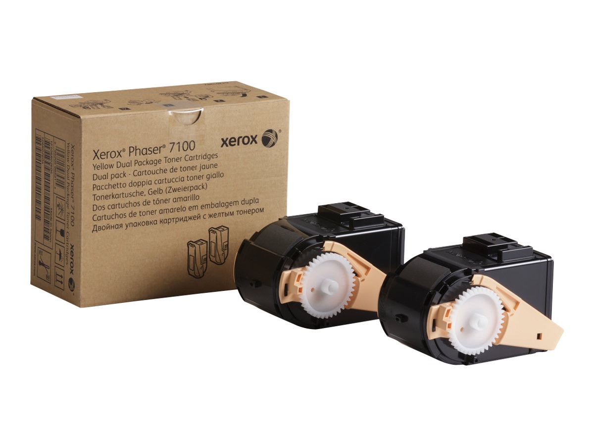 Xerox Phaser 7100 - 2-pack - High Capacity - yellow - original - toner cartridge