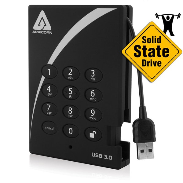 Apricorn Aegis Padlock USB3.0 512GB Secure Solid State Drive