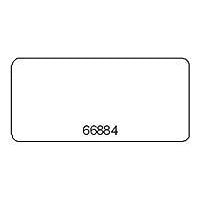 Zebra PolyPro 4000T - labels - matte - 12840 label(s) - 69.9 x 31.8 mm
