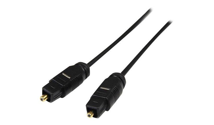 StarTech.com 6 ft Thin Digital Optical Audio Cable - Toslink Audio Cable
