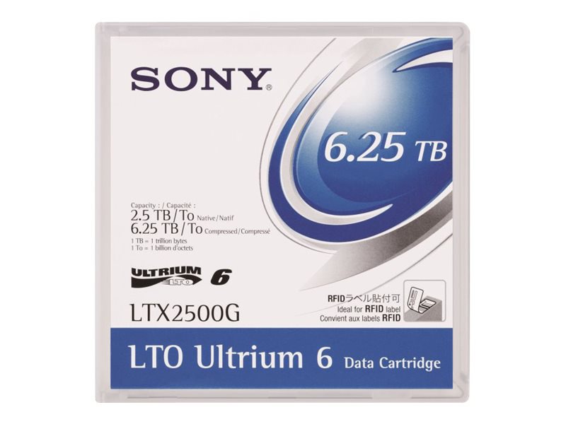 Sony LTX-2500G - LTO Ultrium 6 x 1 - 2.5 TB - storage media