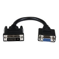 StarTech.com 8in DVI to VGA Cable Adapter - DVI-I Male to VGA Female
