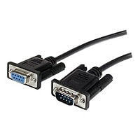 StarTech.com 1m Black Straight Through DB9 RS232 Serial Cable - M/F