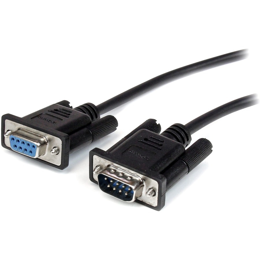 StarTech.com 2m Black Straight Through DB9 RS232 Serial Cable - DB9 RS232 Serial Extension Cable - Male to Female Cable