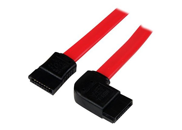 StarTech.com SATA to Left Side Angle SATA Serial ATA Cable - SATA cable - 45.72 cm