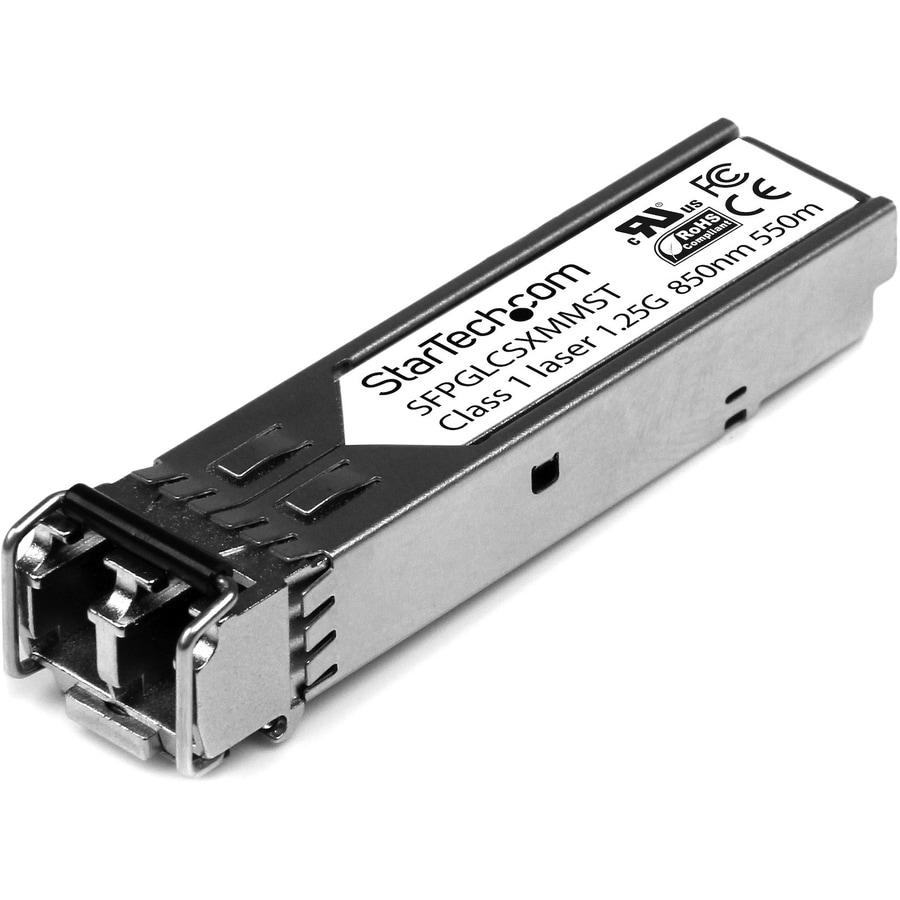 StarTech.com Cisco GLC-SX-MM Compatible SFP Module, 1000BASE-SX, 1GbE Multimode Fiber MMF Optic Transceiver, Gigabit