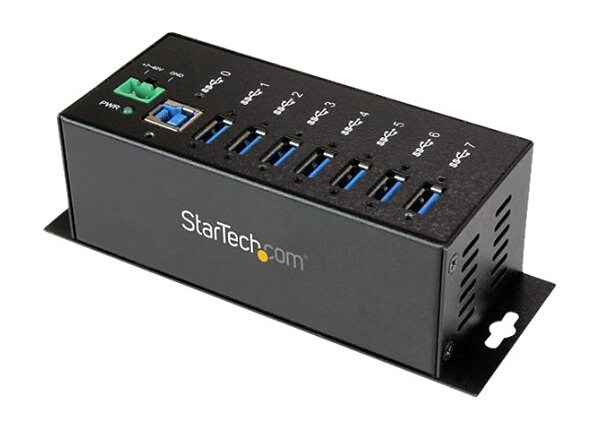 StarTech.com 7 Port Metal Industrial SuperSpeed USB 3.0 Hub – Mountable
