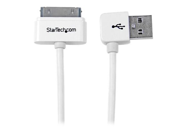 StarTech.com Apple 30-pin Dock to Left Angle USB Cable - charging / data cable - 1 m