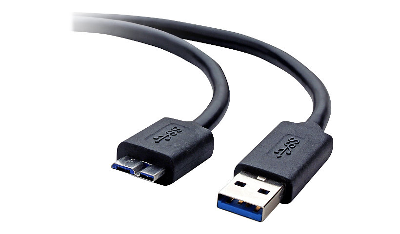 Belkin SuperSpeed USB 3.0 Cable A to Micro-B - USB cable - USB Type A to Micro-USB Type B - 3 ft