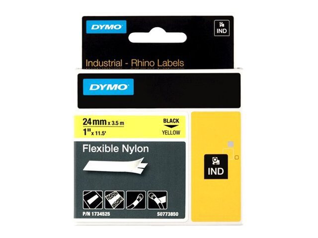 DYMO RhinoPRO Flexible Nylon - flexible tape - 1 cassette(s) - Roll (2.4 cm x 3.5 m)