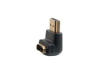 C2G HDMI Male to Female Adapter - 90 Degree HDMI Adapter - 1080p - Black